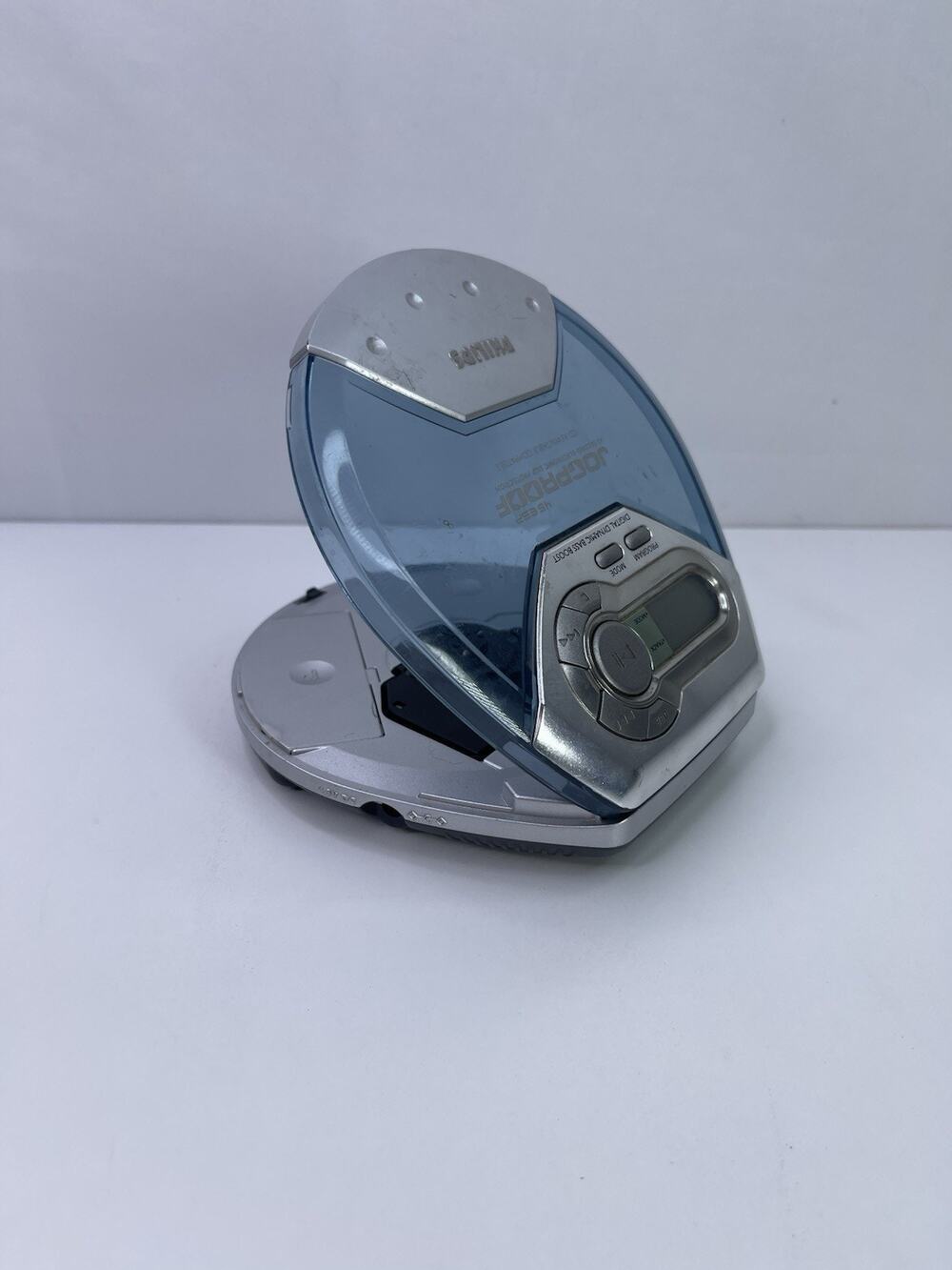 Vintage Philips AX5111/17 Portable CD Player Jogproof 45 ESP Silver Blue Tested
